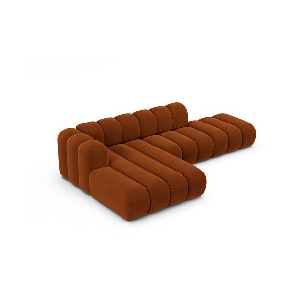 Oranž nurgas diivan (vasakpoolne nurk) Lupine - Micadoni Home-image-2