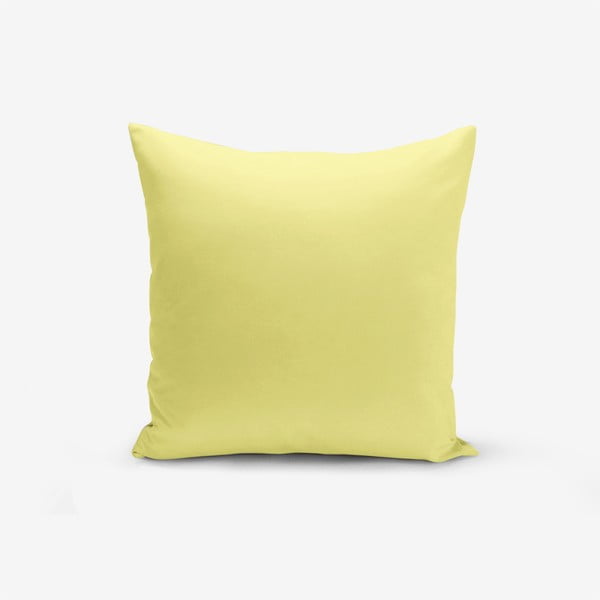Kollane padjapüürileht puuvillase seguga , 45 x 45 cm - Minimalist Cushion Covers