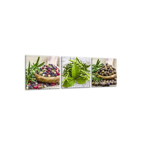Sada 3 obrazů Styler Glasspik Set Spices Dos-image-2