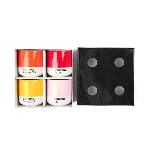 Portselanist espressotassid, 4 tk, 100 ml Macchiato – Pantone-image-1