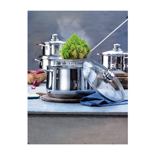 Komplekt 5 roostevabast terasest potti Cromargan® kaanega Diadem Plus - WMF-image-1