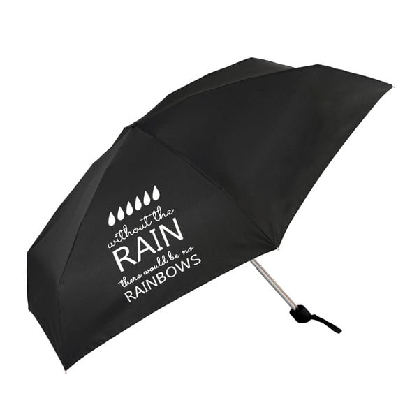 Černý skládací deštník Ambiance Rain Repeller, ⌀ 94 cm