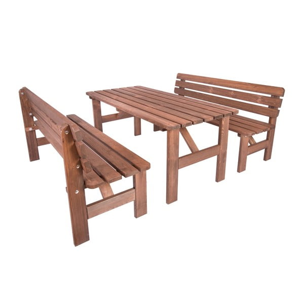 Pruun puidust aiapink Miriam - Rojaplast-image-3