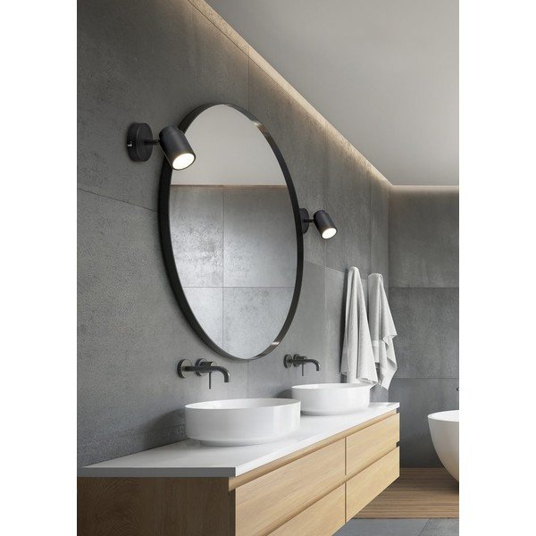 Matt must metallist kohtvalgusti 10x9 cm Angelo - Trio-image-1