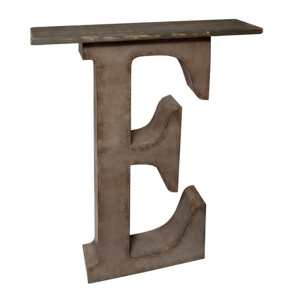 Dekorativní písmeno s poličkou E