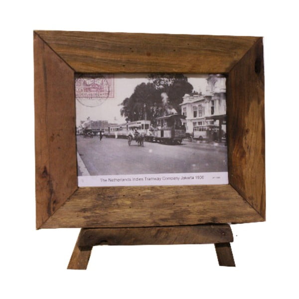 Rámeček  na fotografie z teakového dřeva HSM Collection Antique,  33 x 28 cm