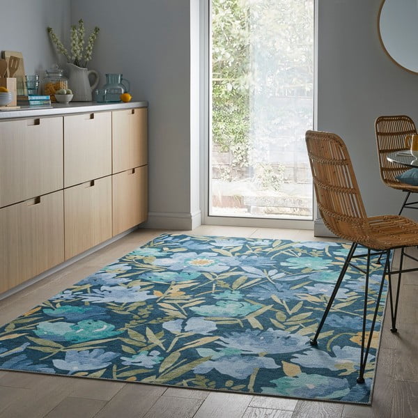 Sinine pestav vaip 160x230 cm FOLD Alyssa - Flair Rugs-image-1