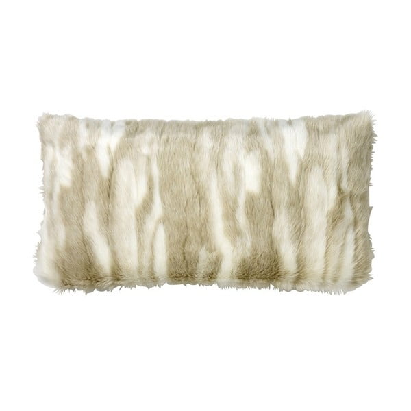 Polštář s náplní Fake Fur Nature, 30x60 cm