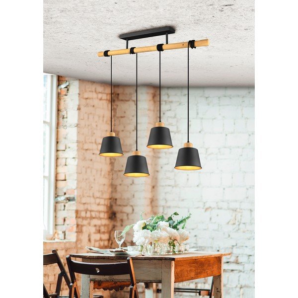 Must rippvalgusti metallist varjuga ø 18 cm Harris - Trio-image-4