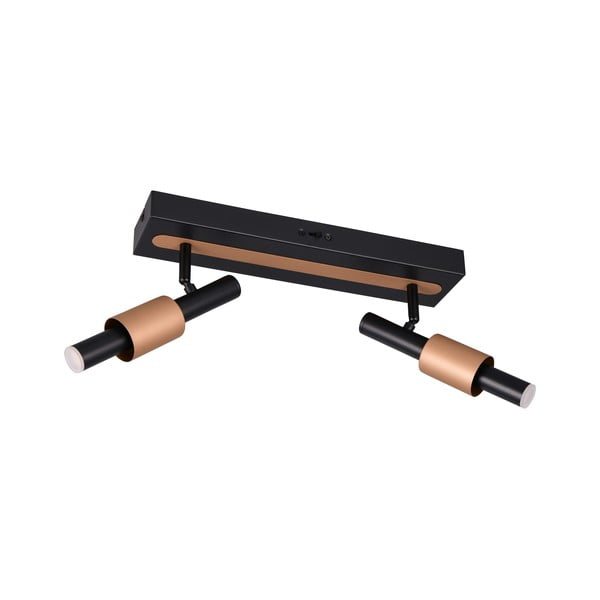 Must/pronks LED-kohtvalgusti 20,5x42 cm Ikaris - Trio Select