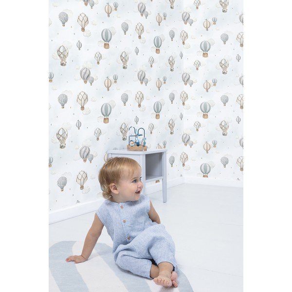 Laste mittekootud tapeet 10 m x 50 cm 10 m x 50 cm Hot-Air Balloons - Lilipinso-image-2