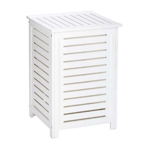 Valge puidust pesukorv 56 l Oslo - Wenko-image-1