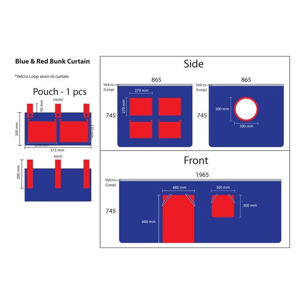 Laste voodikardinad 196,5x86,5 cm Domino - Vipack-image-3