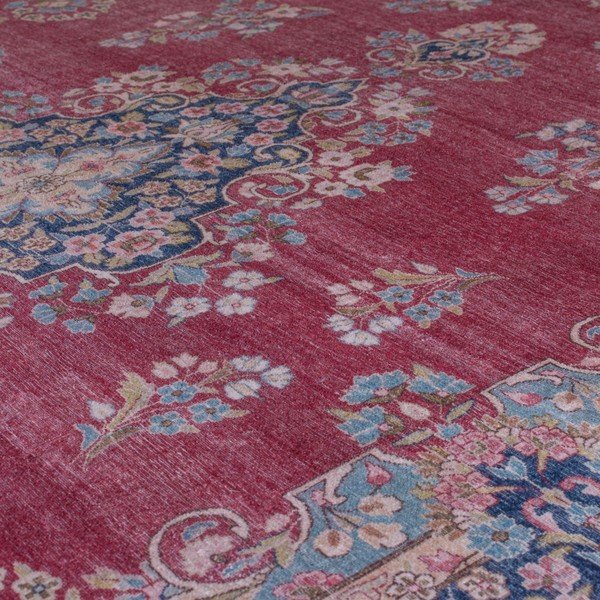 Punane pestav ümmargune vaip ø 180 cm FOLD Colby - Flair Rugs-image-3