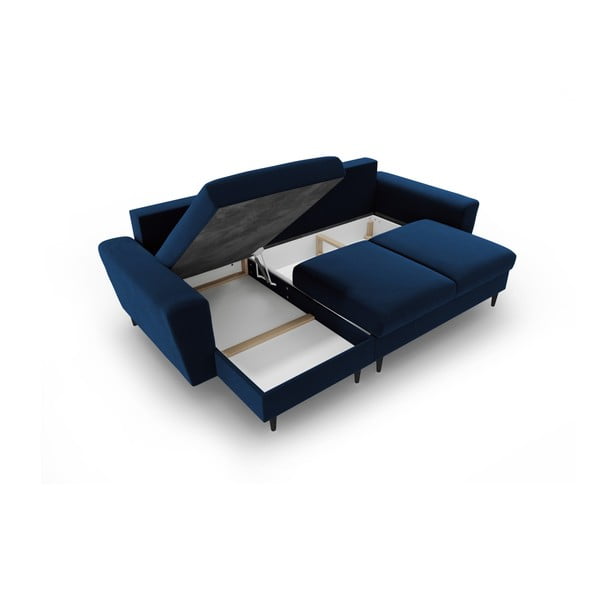 Sinine sametist panipaigaga nurgadiivanvoodi Kyoto - Cosmopolitan Design-image-3