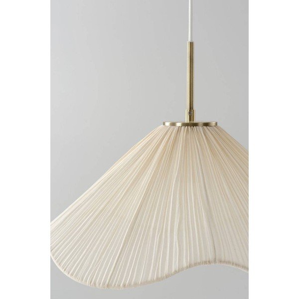 Kreemikas kangast ripplamp ø 50 cm Lunaria - Jotex-image-4