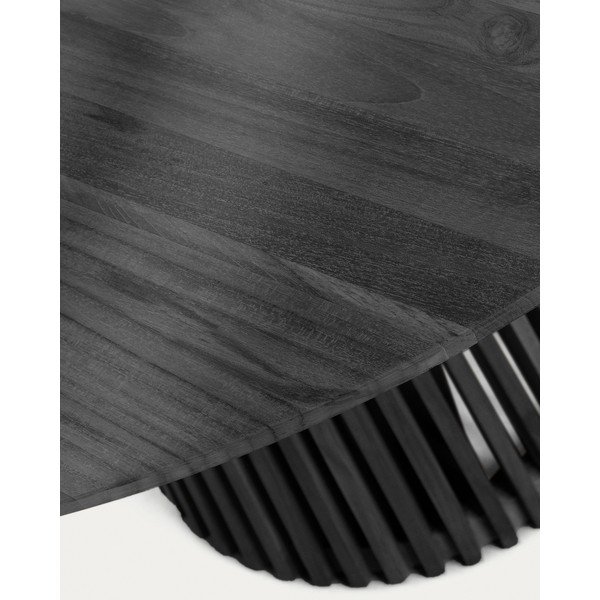 Ümmargune täispuidust söögilaud ø 90 cm Jeanette - Kave Home-image-3