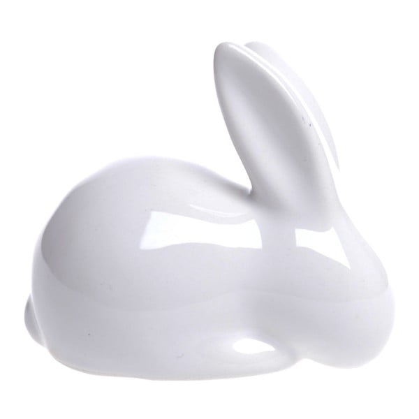 Bílá keramická dekorativní soška Ewax Cute Rabbit