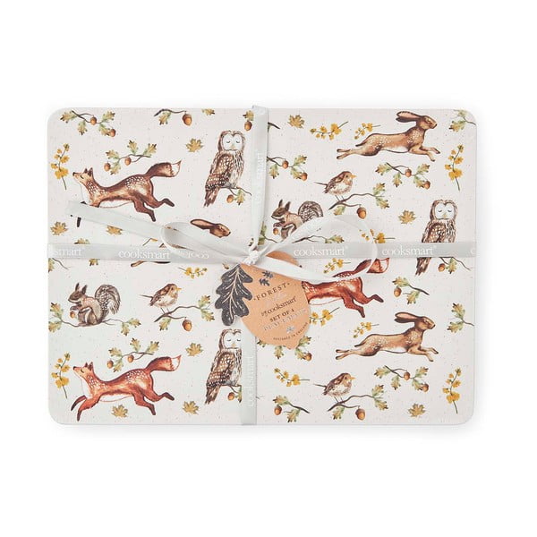 Korgist lauamatid 4tk komplektis 27x35 cm Forest Fable - Cooksmart ®