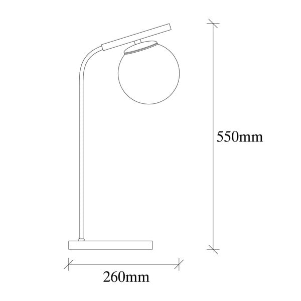 Černá kovová stolní lampa Opviq lights Nona-image-2
