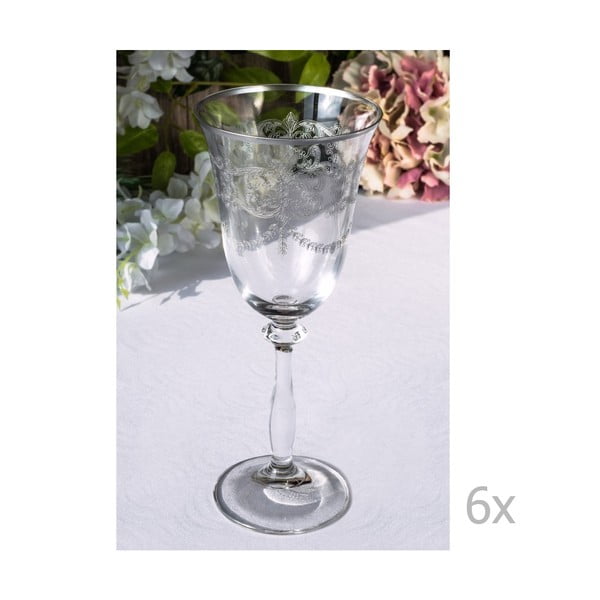 Sada 6 skleněných skleniček Meletios, 250 ml