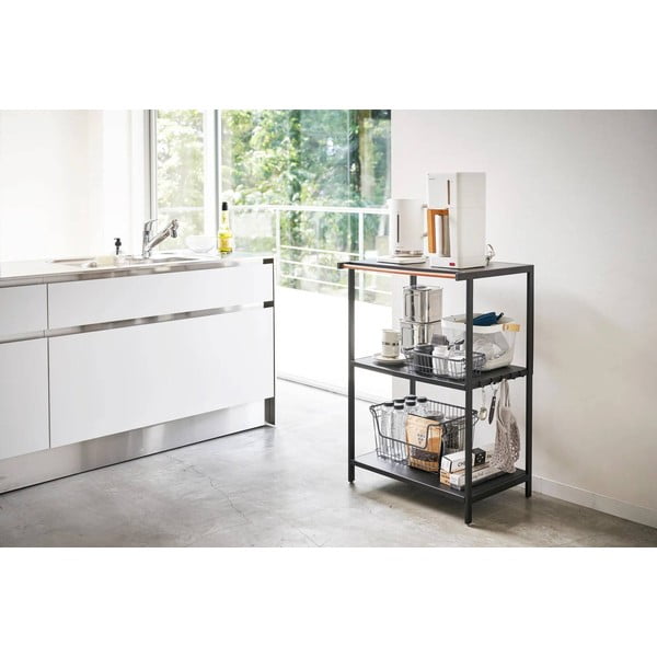 Matt must terasest riiul 60x90x46,5 cm Tower - YAMAZAKI-image-1