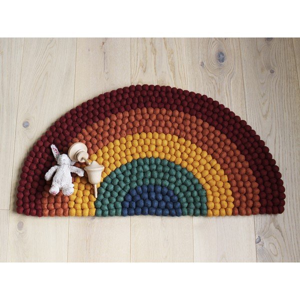 Laste pallivillane vaip pallivaibad Multi Rainbow - Wooldot-image-4