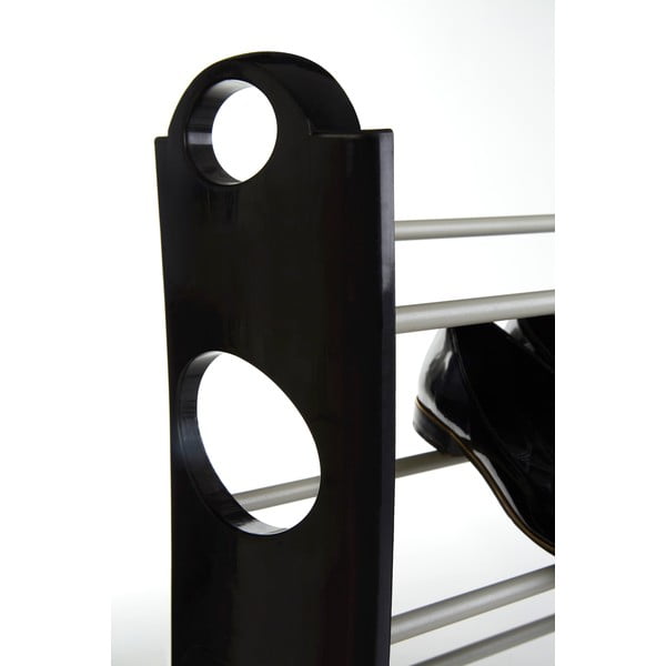 Must-hõbedane metallist kingariiul Tavia - Premier Housewares-image-3