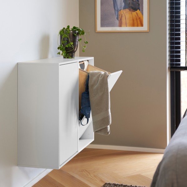 Valge seinale kinnitatav pesukorv Laundry Box - ReCollector-image-3