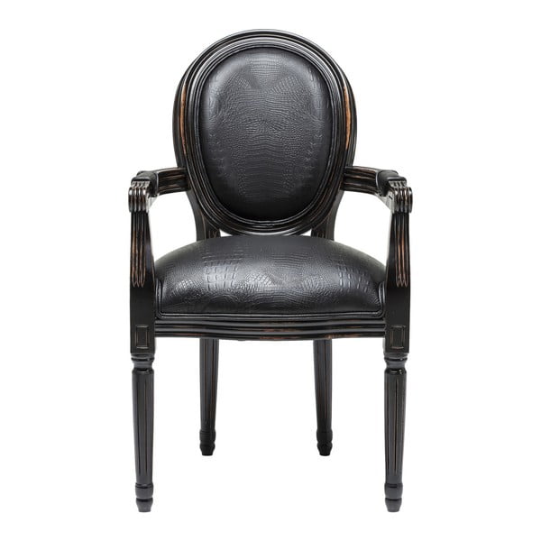 Černá židle z bukového dřeva Kare Design Croco
