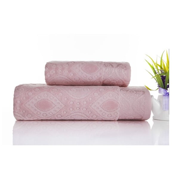 Sada 2ks ručníků Sal Pink, 50x90 cm a 70x140 cm
