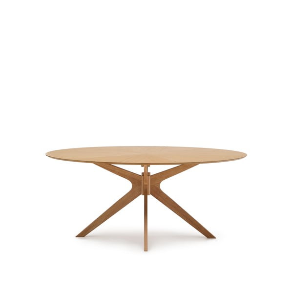 Söögilaud tammespoonist pealispinnaga 110x180 cm Naanim - Kave Home