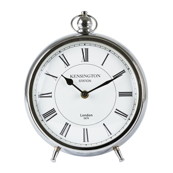 Hodiny KJ Collection Clear Silver, 26 cm