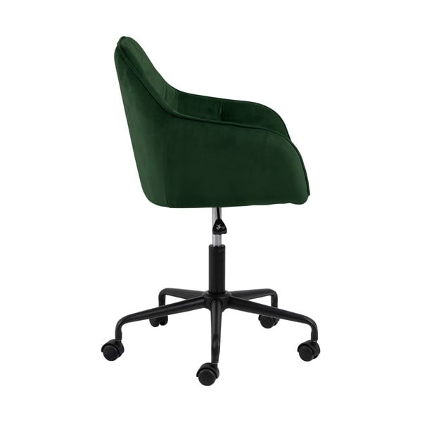 Roheline sametpinnaga kontoritool Brooke - Actona-image-3