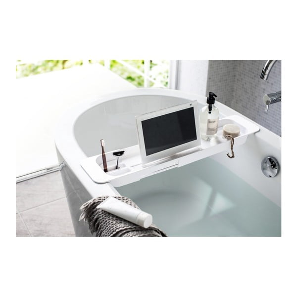 Valge reguleeritav riiul vanni jaoks Tower - YAMAZAKI-image-2