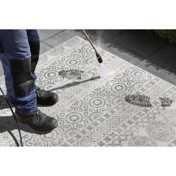 Roheline ja valge õuevaip Circle, 120 x 170 cm - Ragami-image-2