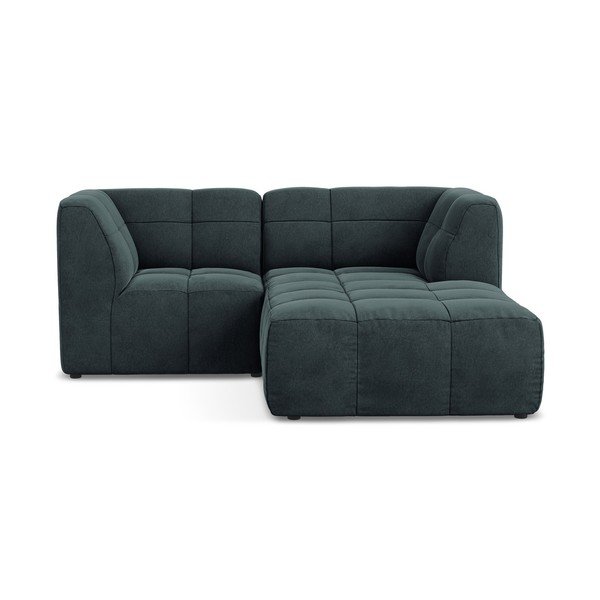 Sinine sametist nurgadiivan (parem nurk/diivanvoodiga) Aloha - Makamii