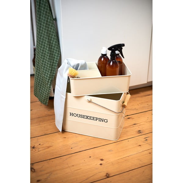 Kreemiline statiiv puhastusvahendite jaoks Living Nostalgia - Kitchen Craft-image-1