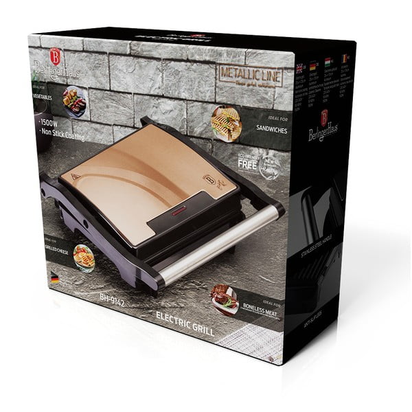 Kontaktgrill Rosegold Metallic Line - BerlingerHaus-image-3