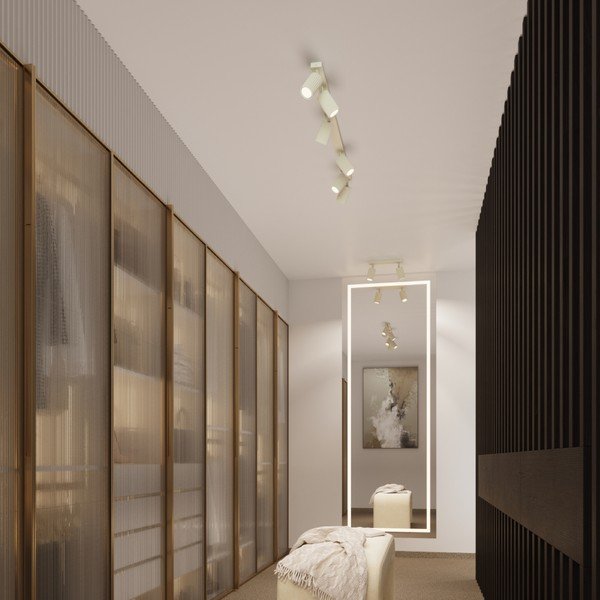 Kreem laevalgusti 6,5x81 cm Gleam - Sollux-image-1