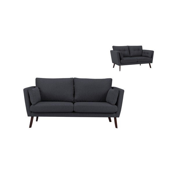 Tmavě šedá 3místná pohovka Mazzini Sofas Elena-image-1