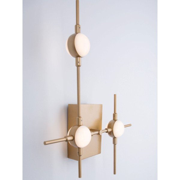 Metallist LED-seinalamp kuldses värvitoonis Atomo - Nova Luce-image-1