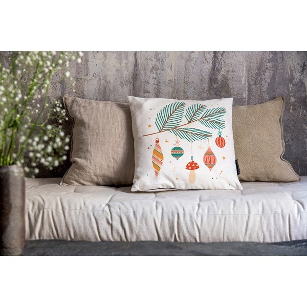 Jõulumotiividega dekoratiivpadjad 2tk komplektis 45x45 cm Christmas Ornaments – Butter Kings-image-1