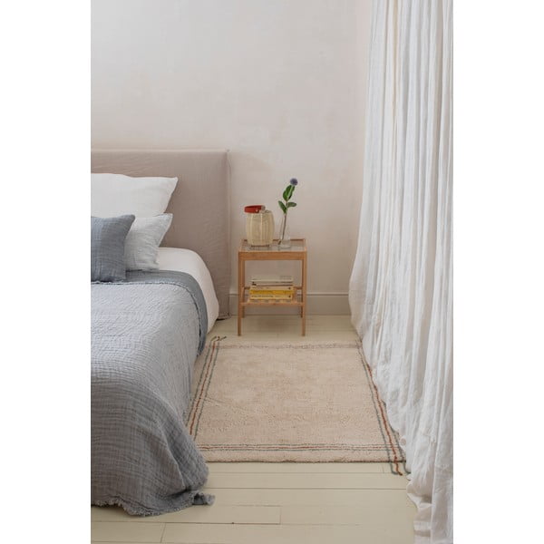 Kreem pestav käsitsi kootud puuvillane vaip 90x130 cm Cuisine Natural - Lorena Canals-image-3