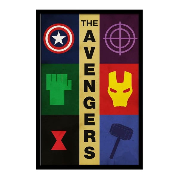 Plakát Avengers, 35x30 cm