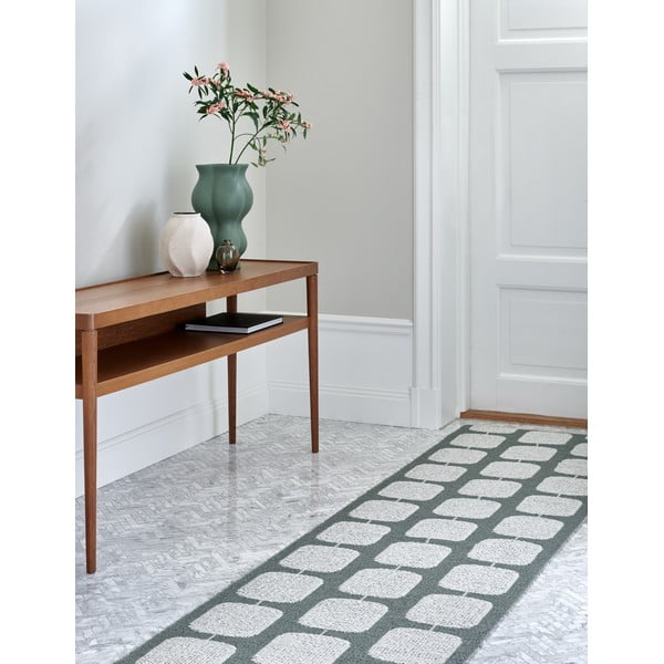 Roheline-kreem sise/välisvaip 70x300 cm Sten Army – Pappelina-image-3