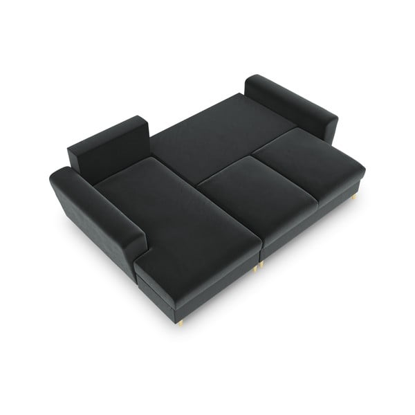 Tumehall sametist panipaigaga nurgadiivanvoodi (vasak nurk) Kyoto - Cosmopolitan Design-image-2