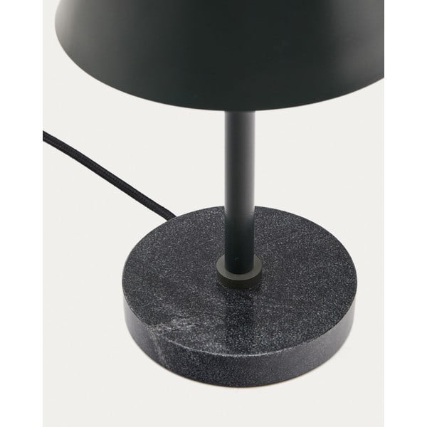 Must lauavalgusti metallist varjuga (kõrgus 32 cm) Calina - Kave Home-image-3