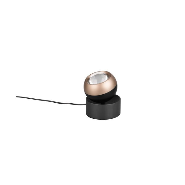Must/pronks LED-lauavalgusti (kõrgus 14 cm) Orbit - Trio Select