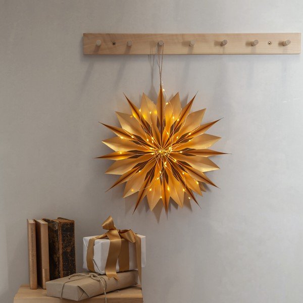 Jõuluvalgusti kuldne kaunistus ø 45 cm Flinga - Star Trading-image-1